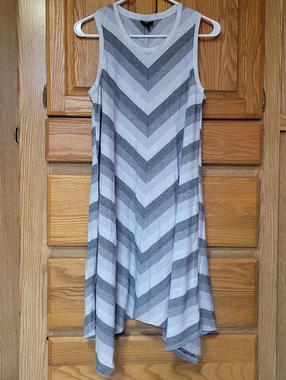 Mossimo T-shirt Dress With Hankerchief Hem, Size M